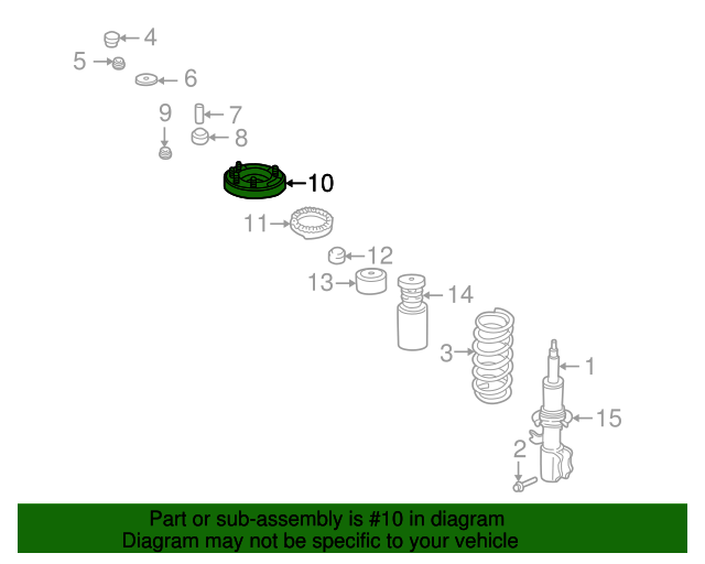 01 06 Mitsubishi Montero Shock Mount Mr Mitsubishi Parts Us