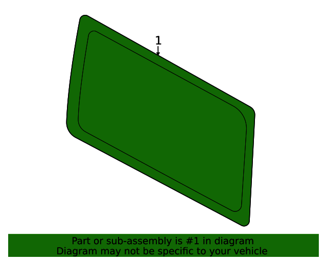 Genuine OEM Ford Part Quarter Glass M2DZ7829700A Genuine OEM Ford