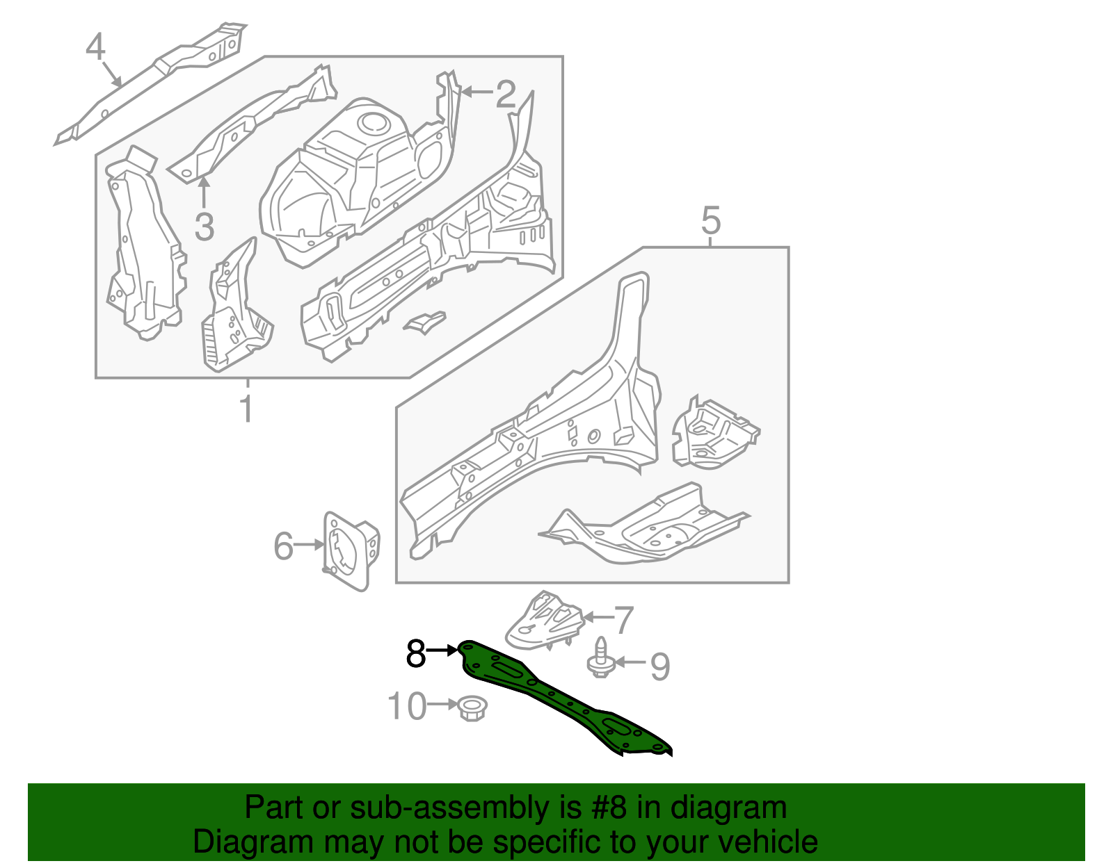 Cross Bar - Ford (HG9Z-5410684-A)