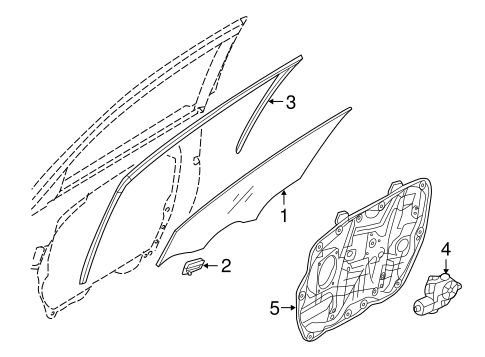 Genuine Hyundai 81350-3N000 Door Striker Assembly