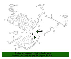 2007-2018 Volvo Filler Hose Clamp 988012 | TascaParts.com