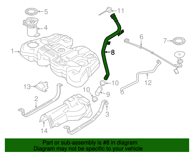 20152018 Volvo Fuel Filler Neck 30792268