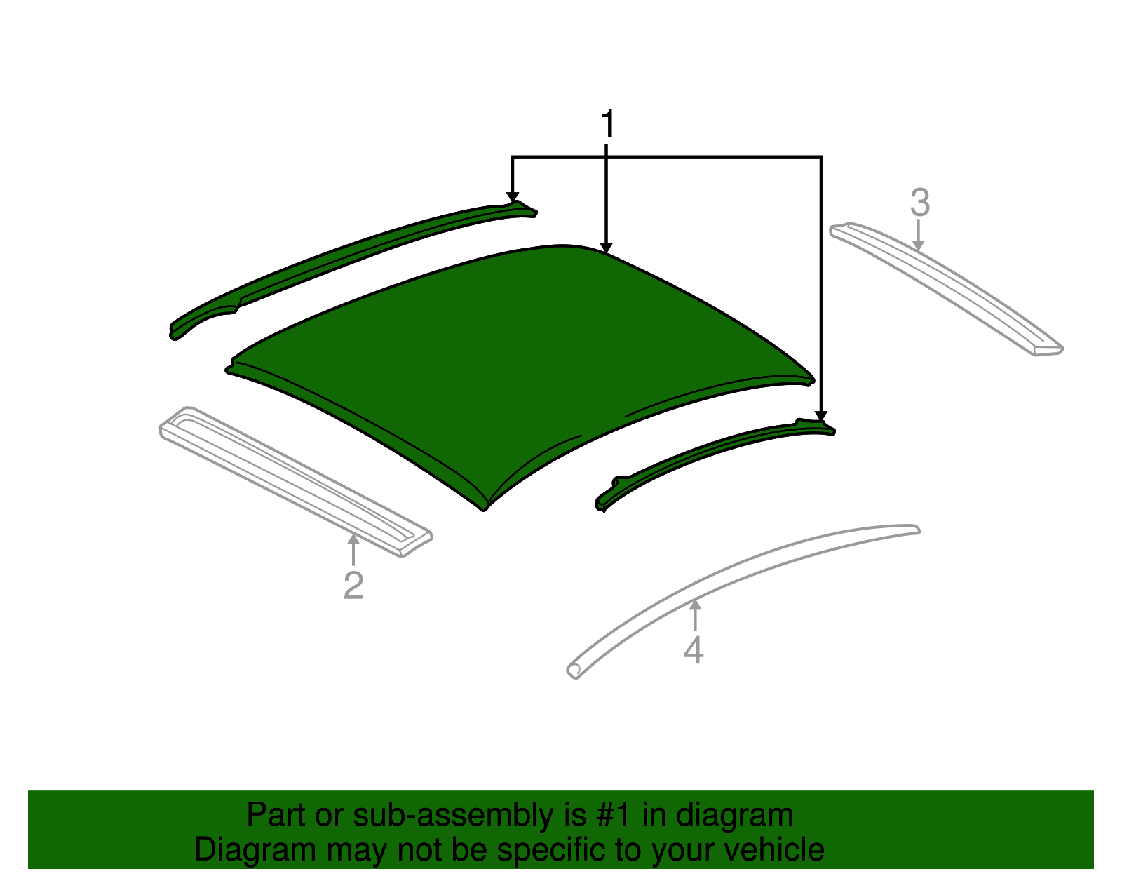 Roof Panel - Buick (25724484)
