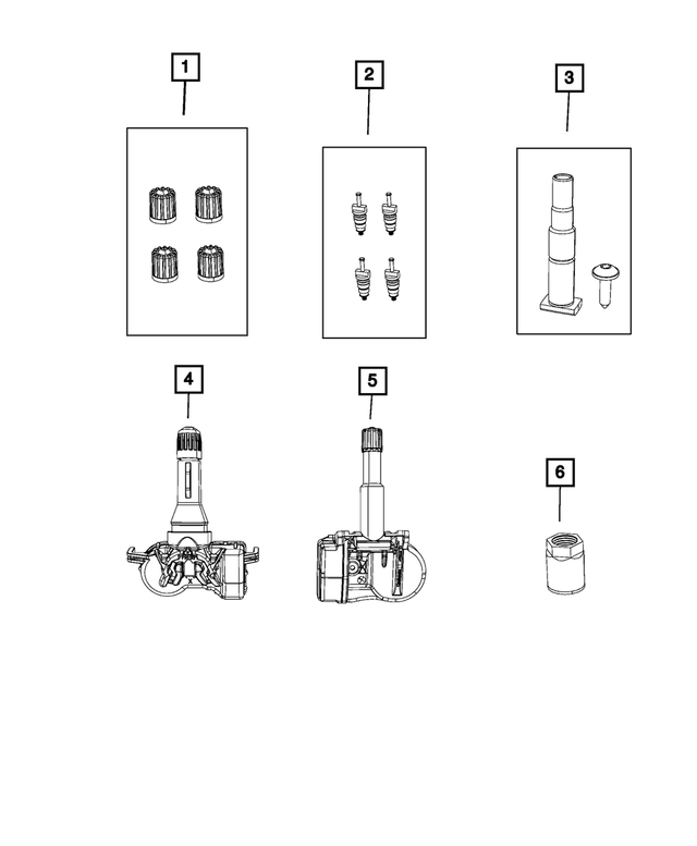 20202024 Mopar Valve Stem Kit 68494956AA Mopar eStore