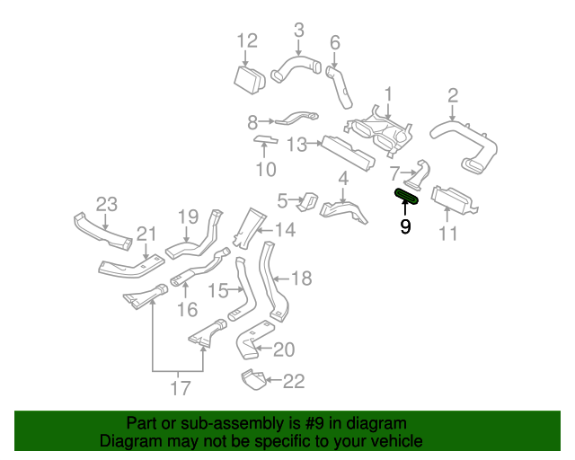 20072011 Volvo Defroster Grille Passenger Side (RH) 30755425
