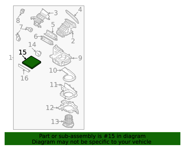 97133R0000 Air Filter 20222023 Kia Carnival Kia.Parts Store