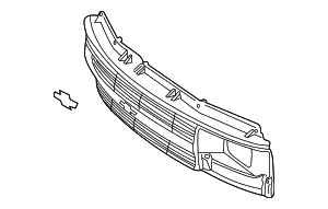 MIC Front Grille Grill Assembly W/O Center Chrome Trim