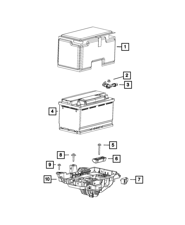 20122021 Mopar Storage Battery, Europe 68349812AA Mopar Estores