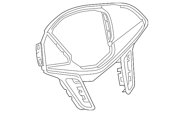 Galvano Silver Steering Wheel Spoke Cover - GM (84096347)