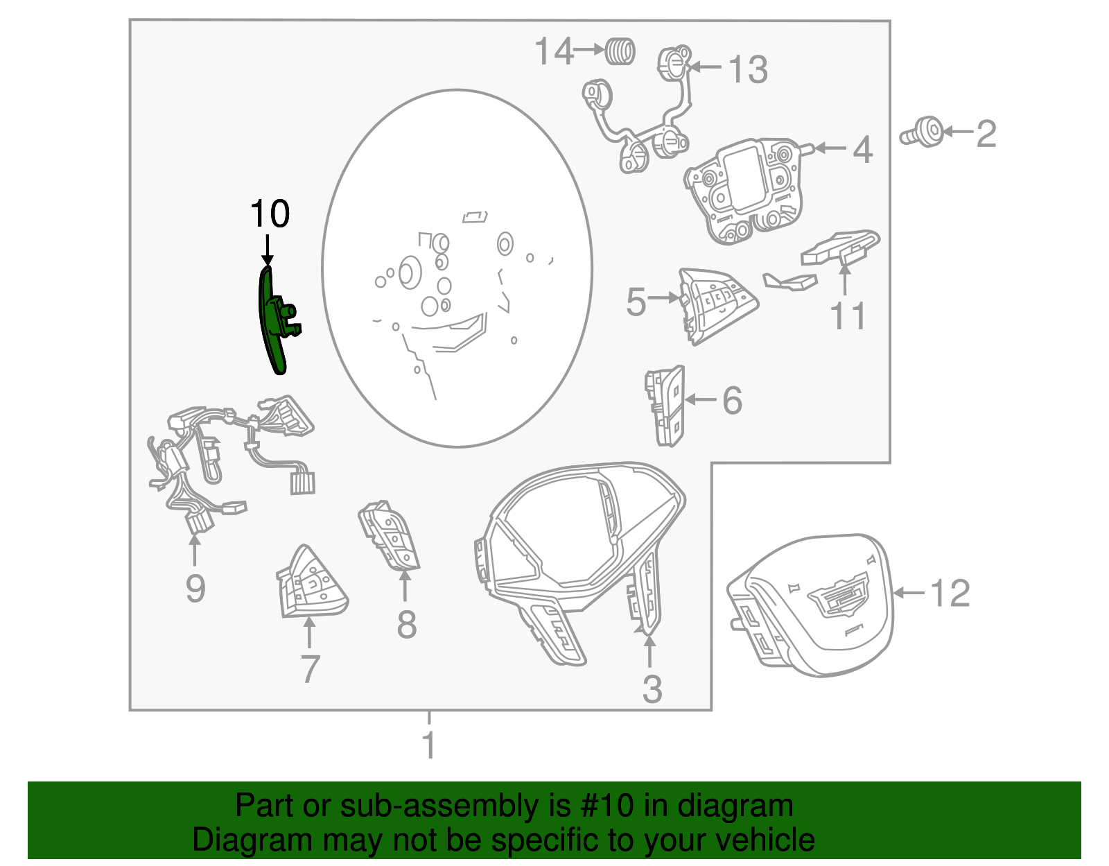 Galvano Silver Automatic Transmission Manual Shift Auxiliary Position Switch - GM (84015585)