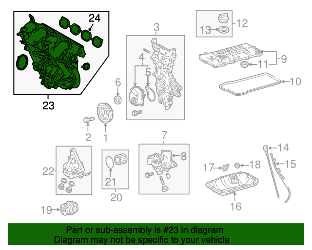 20162023 Toyota Intake Manifold 1712037110 Toyota Parts Center