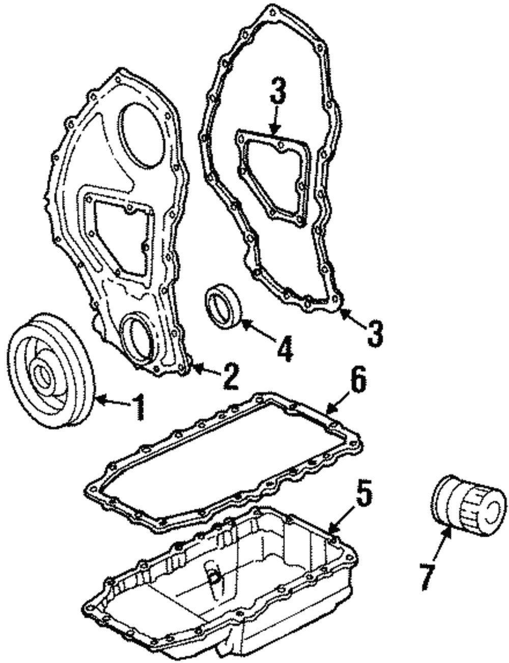 Front Cover Gasket Set - GM (12351590)