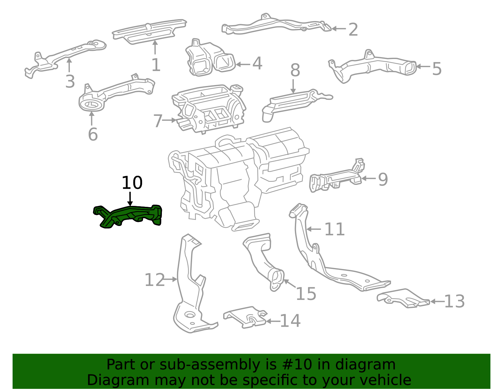 Lower Duct - Toyota (87201-0R010)