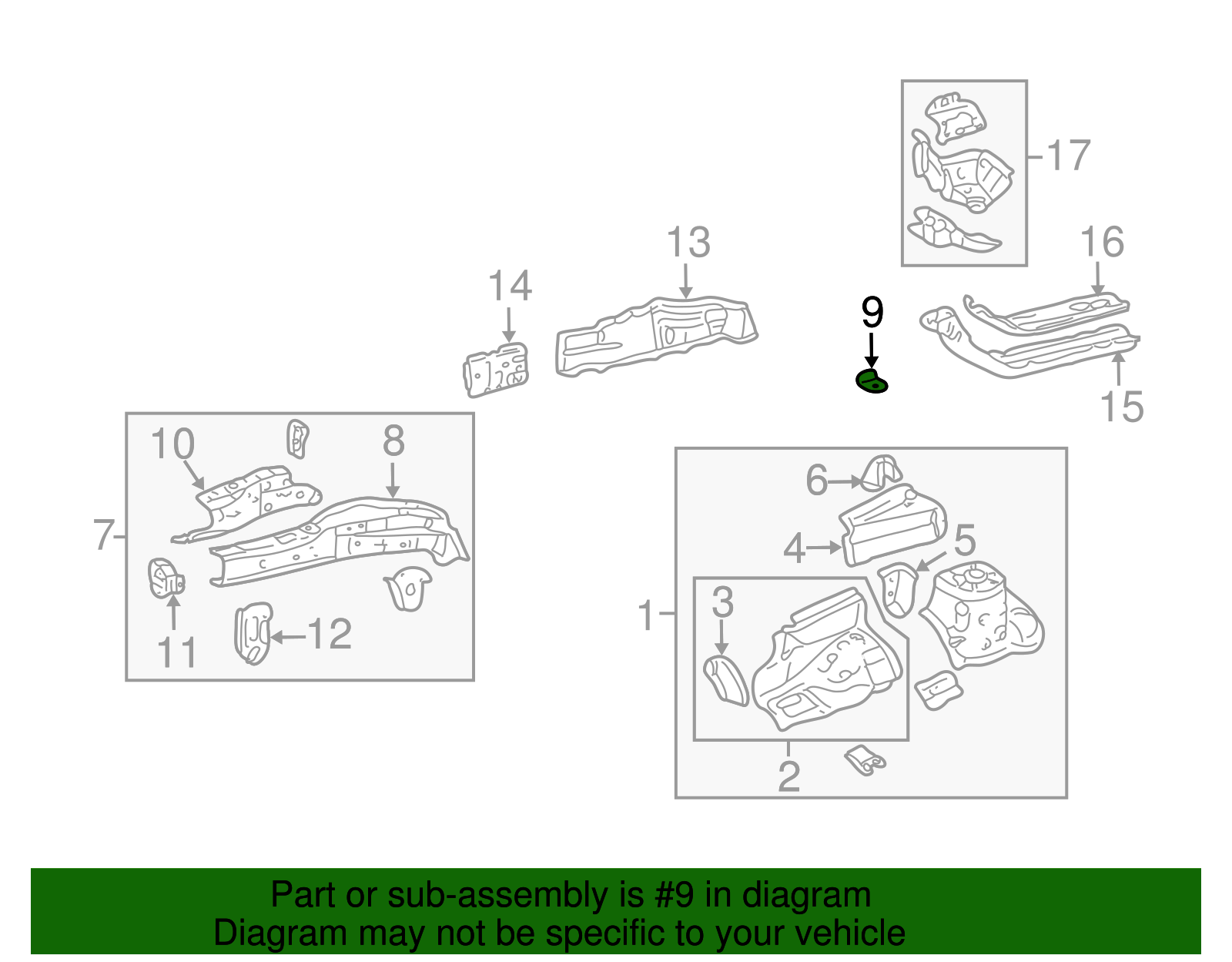 Side Rail Plate - Toyota (51681-32050)
