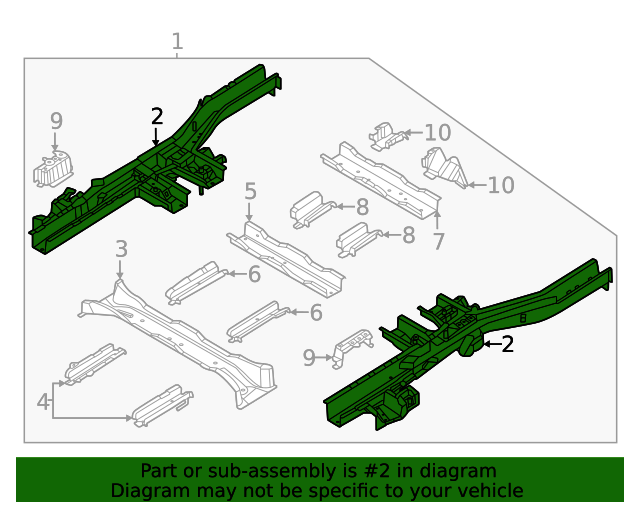 2022-2023 Kia Carnival Rail 65720-R0000 | QuirkParts