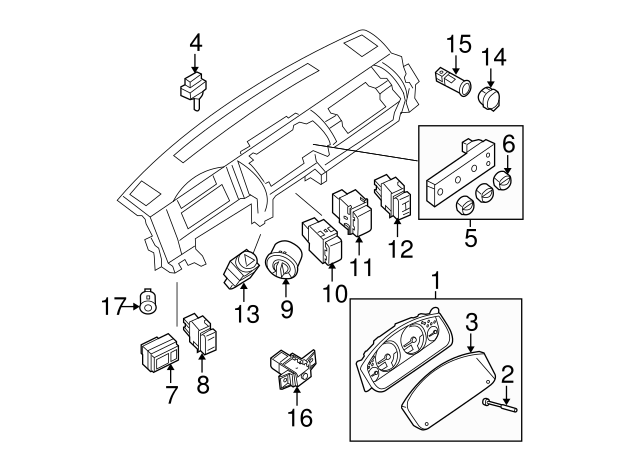 Genuine Nissan Sun Load Sensor 28576-9BH0A