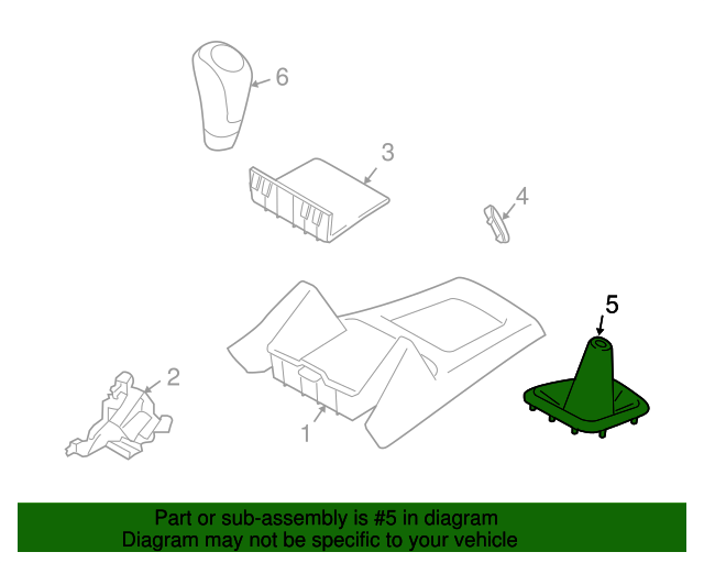 20092013 Subaru Forester Shift Boot 92123SC000LU Subaru Parts Store