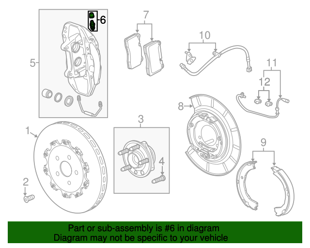 20082021 GM Front Disc Brake Caliper Bleeder Valve Kit with Bleeder