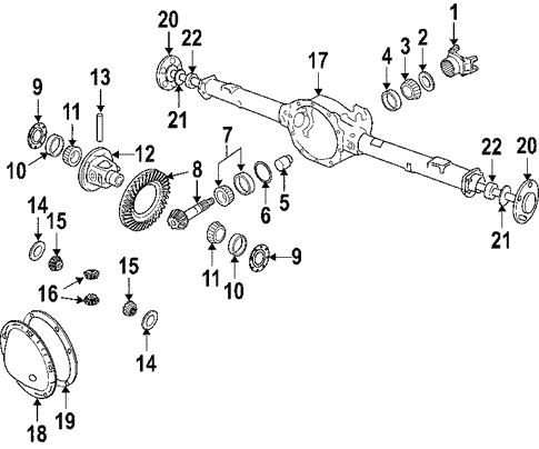 Differential for 2008 Chrysler Aspen Parts | Wermopar | WER Mopar