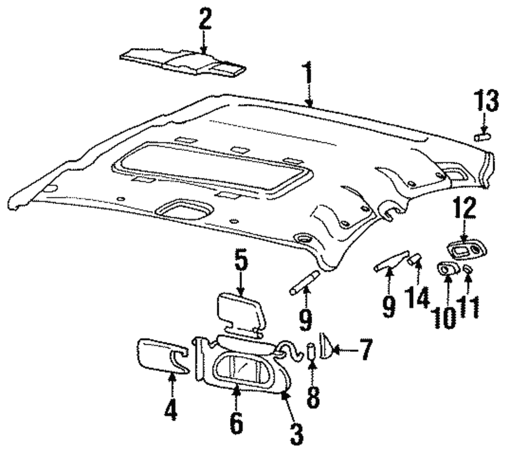 Sunshade Assembly - Right-hand                       *Neutral - GM (88954927)