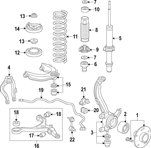 Suspension Components for 2005 Acura TL | OEMAcuraPart