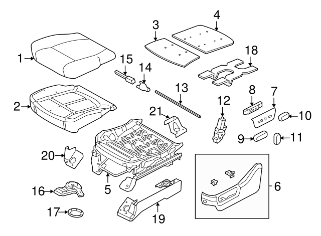Genuine Ford Seat Cover BC3Z-2562901-BA
