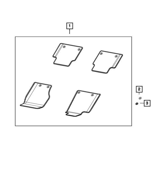 20172023 Jeep Compass Mat KitFloor Complete 7LU02DX9AA Mopar Estores