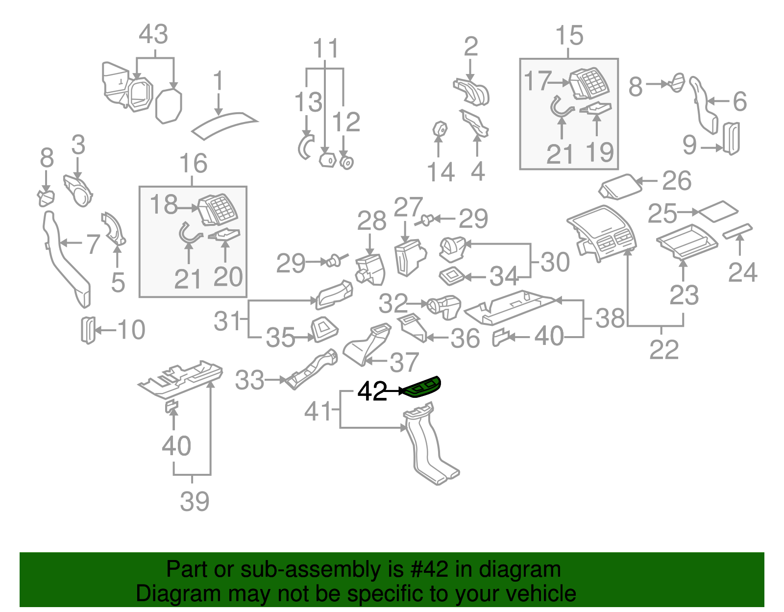 Front Duct Gasket - Volkswagen (7L0-819-687)
