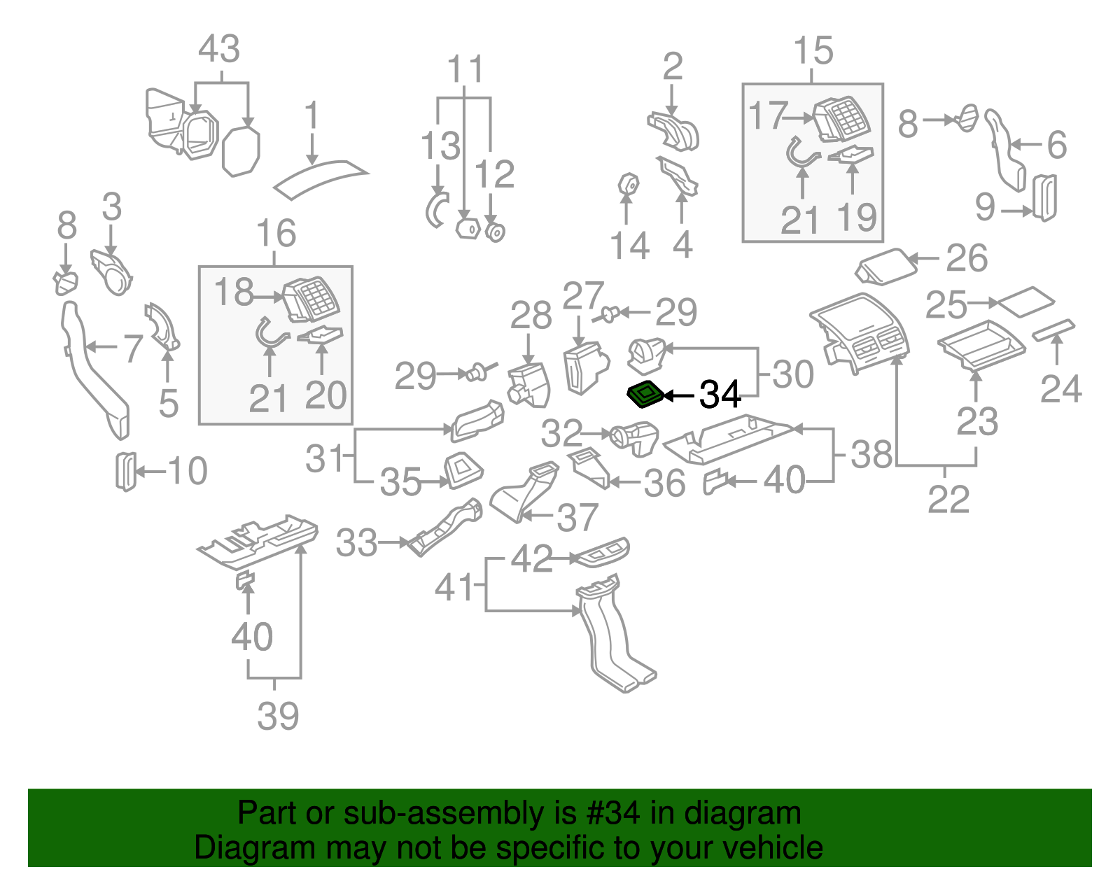 Floor Duct Seal - Volkswagen (7L0-819-746)