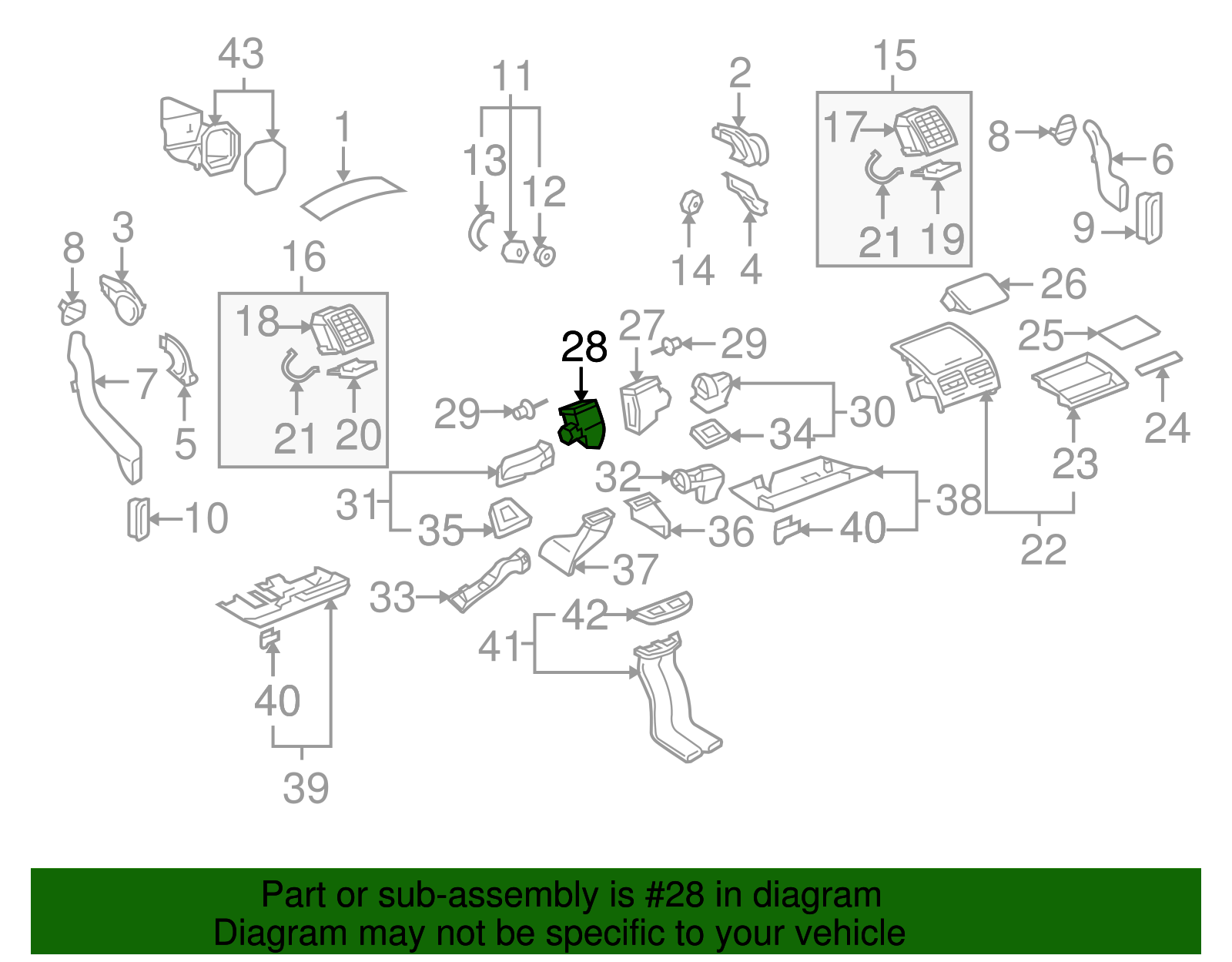 Air Distributor - Volkswagen (7L0-819-353-D)
