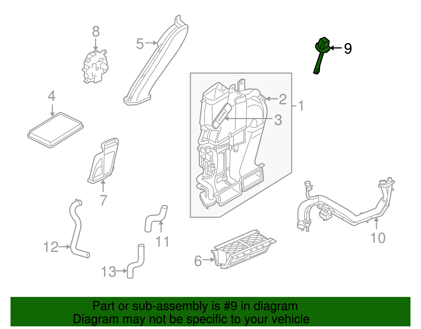 Motorcraft™ A/C Evaporator Temperature Sensor - Ford (YH-1614)