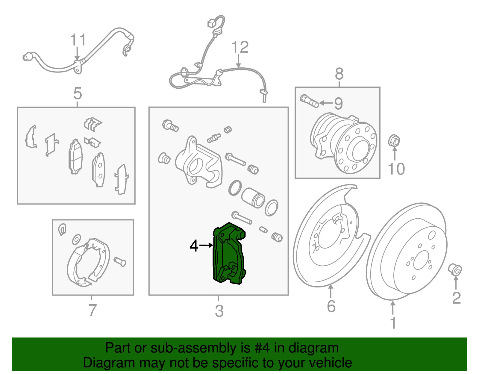 Caliper Support - Scion (SU003-00622)