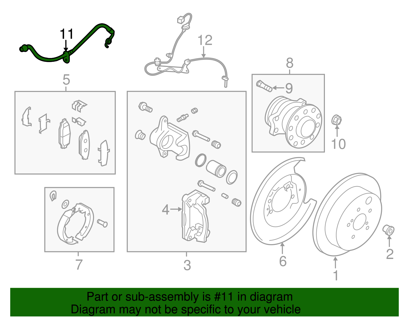 Brake Hose - Scion (SU003-11037)