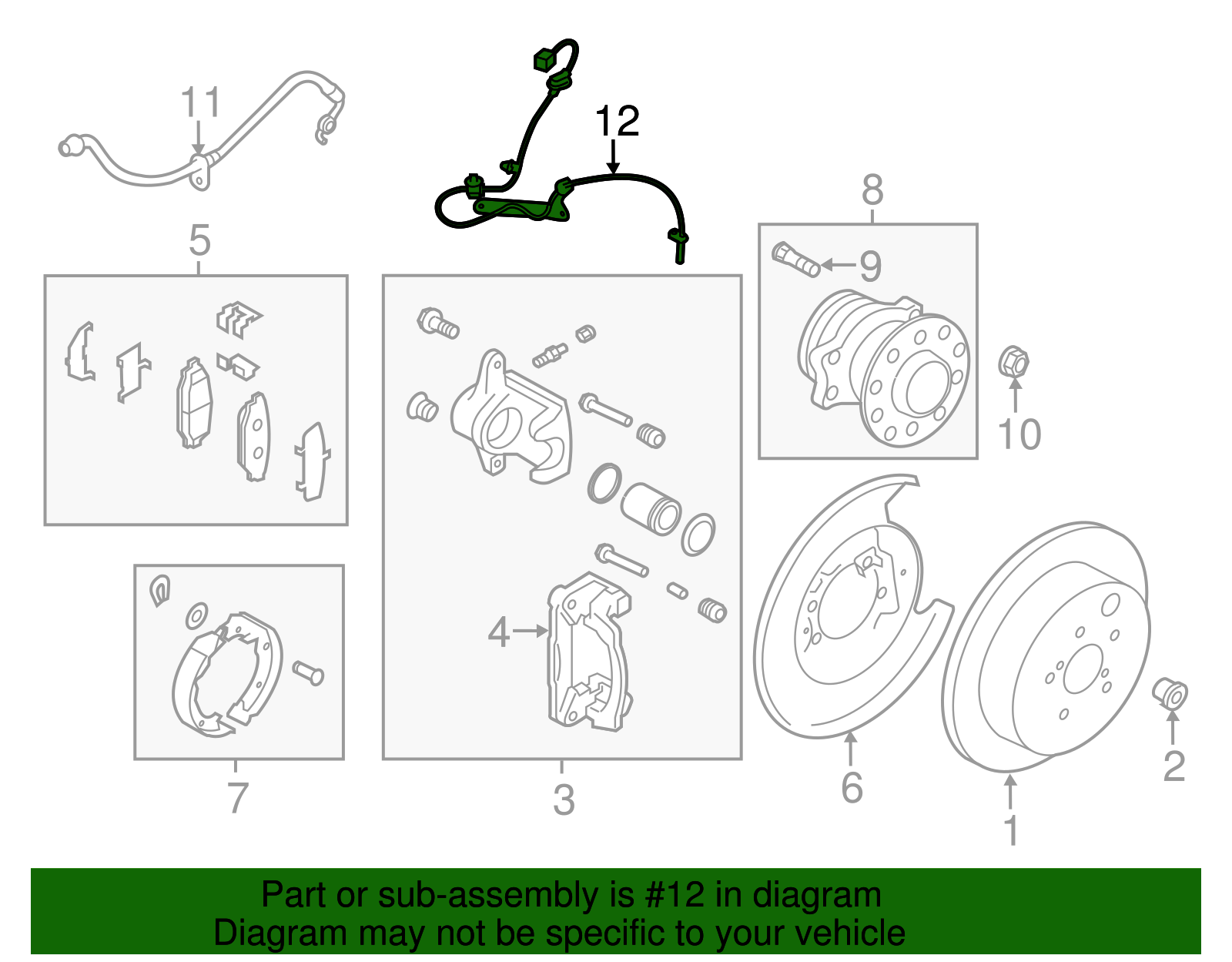 Rear Speed Sensor - Toyota (SU003-00665)