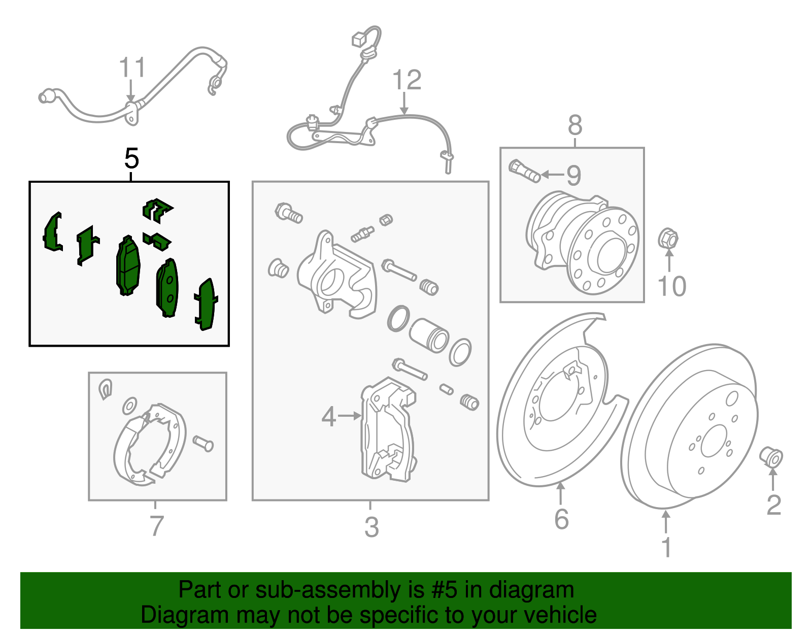 Brake Pads Rear - Scion (SU003-04097)