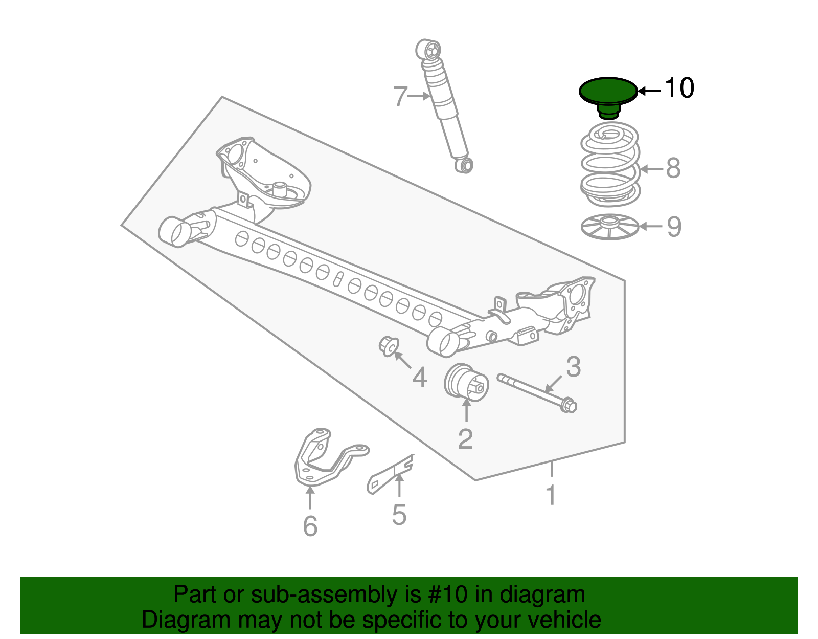Rear Suspension Jounce Bumper - GM (19352221)