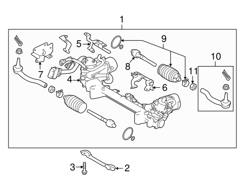 Steering Gear & Linkage for 2019 Infiniti Q50 #0