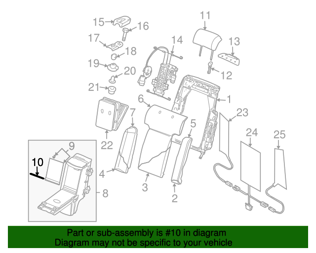 Compartment Door Pin WHT-001-683