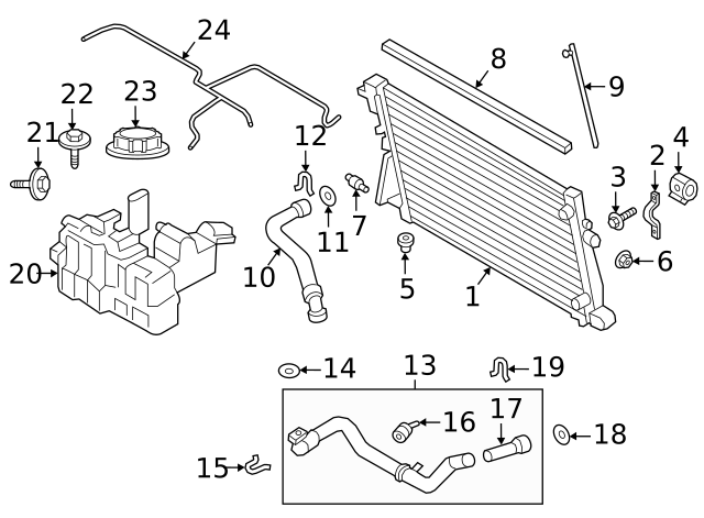 thumbnail image 2 of Radiator Overflow Tank With Cap For 1955-1977 Pontiac B-Body – Unbranded Vintage Part 2 of 2