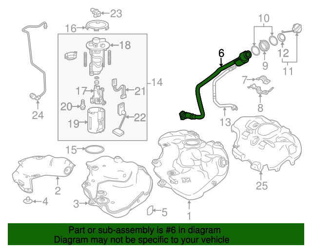 20162019 Toyota Fuel Filler Neck 7720147170 Toyota Parts Center