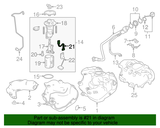 20162019 Toyota Fuel Pump Connector 7778547020 Toyota Parts Center