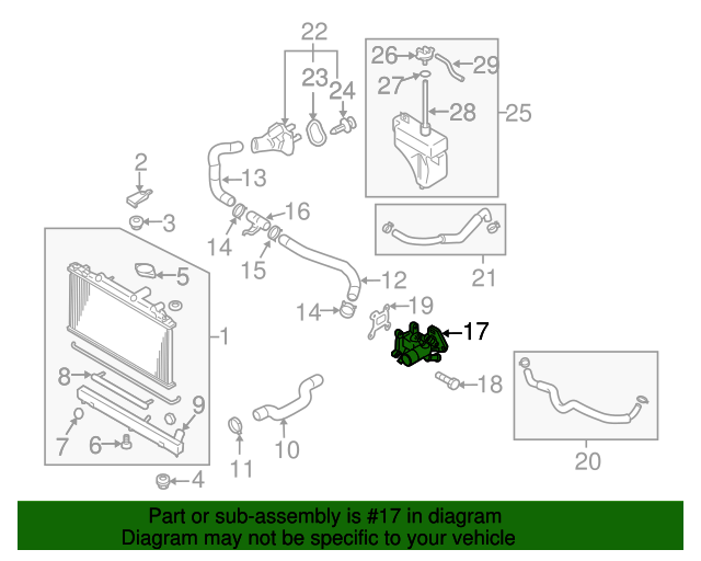 L3K91517ZB Water Outlet 20062012 Mazda Mazda Swag