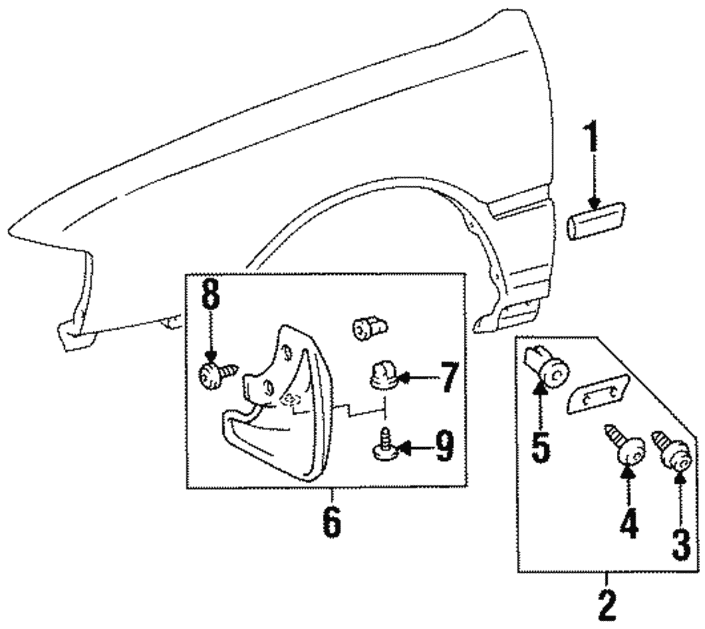 Front Weather-Strip Clip - Toyota (90467-08010)