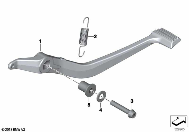 35217728225 - Brake Pedal 2010-2024 BMW-Motorrad | BMW Motorrad USA