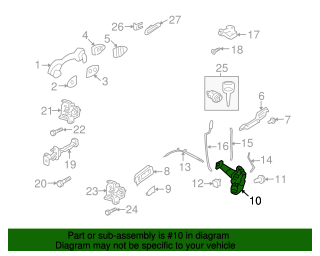 Latch Assembly 20082012 Ford (BL8Z7821812B) Wholesale Ford Parts