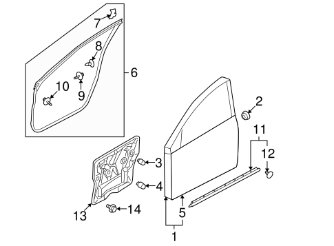 Headlamp Components for 2008 Nissan Rogue #2