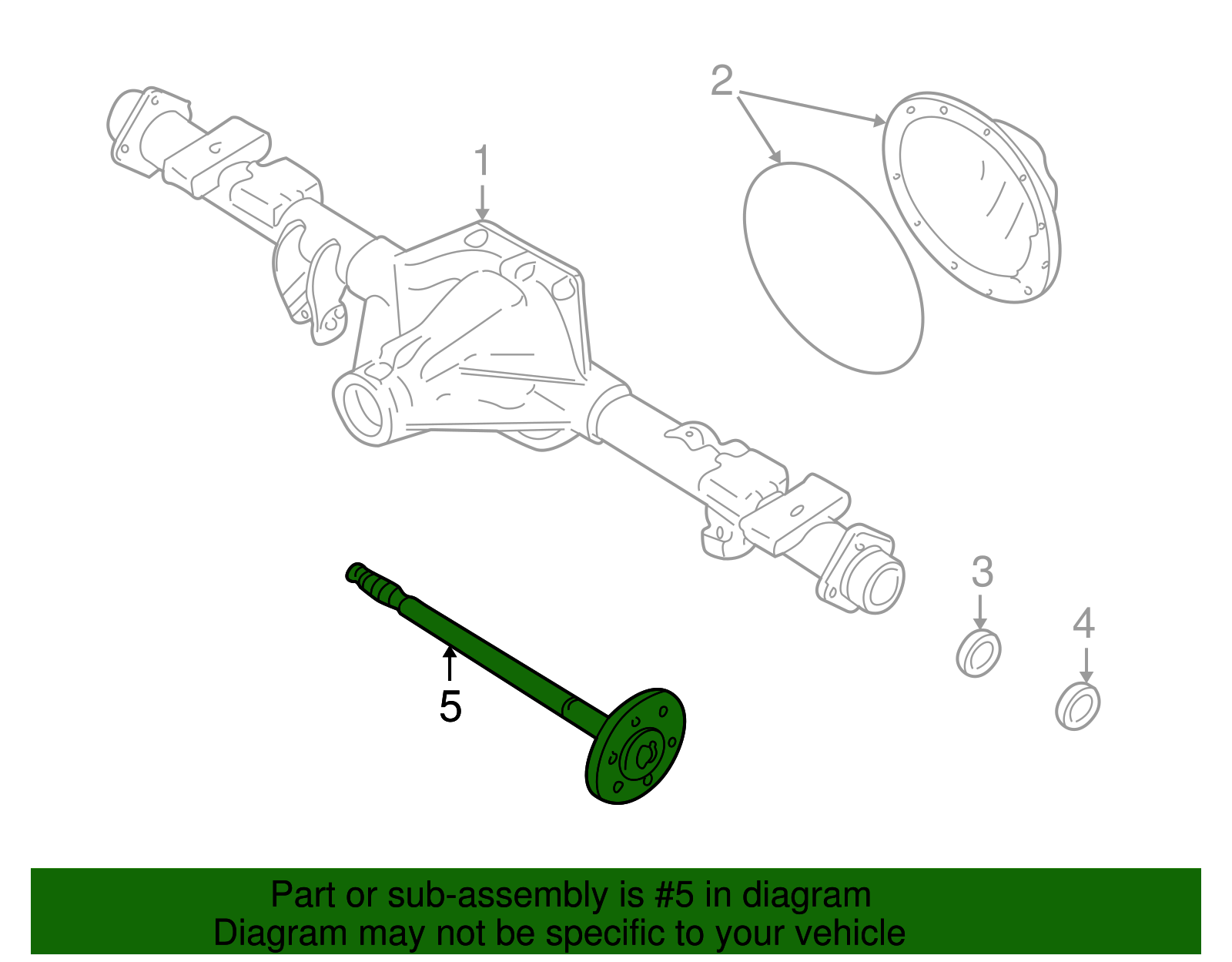 Shaft Assembly, R/Axle (W/Exciter Ring) - GM (12479214)