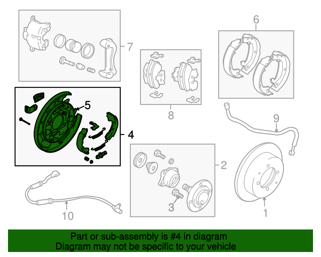 2006 Kia Optima Parking Brake Assembly 5825038011 OEM Parts Online
