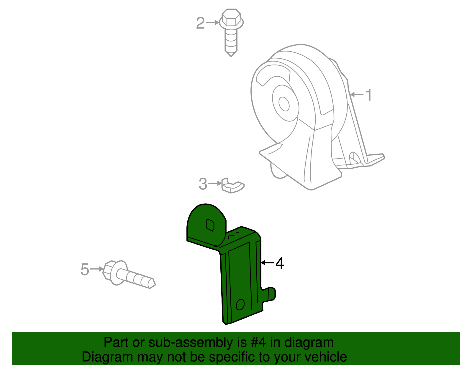 Driver Side Headlamp Bracket - GM (84064023)