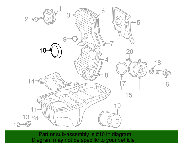 19842001 Toyota Rear Main Seal 9008031021 Toyota Parts
